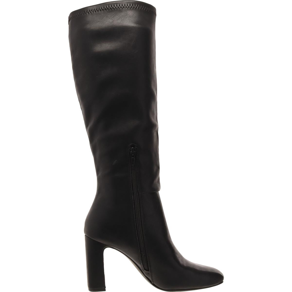 Wise Womens Wide Calf Faux Leather Knee-High Boots