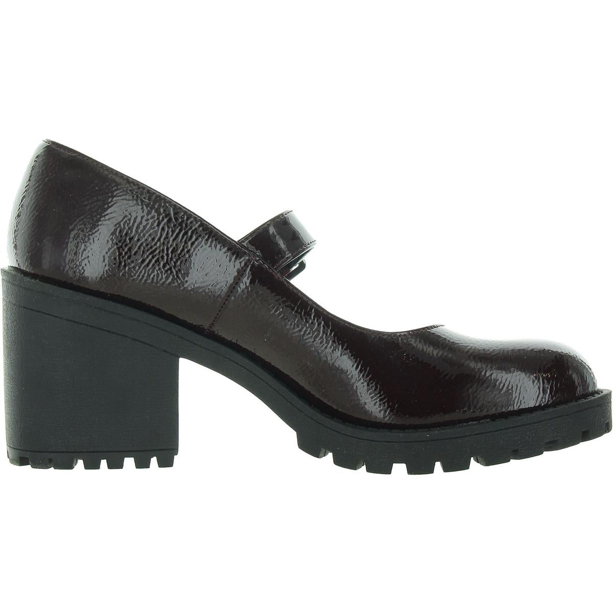 Womens Buckle Patent Mary Janes