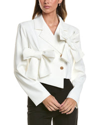 Gracia Applique Bow Crop Jacket