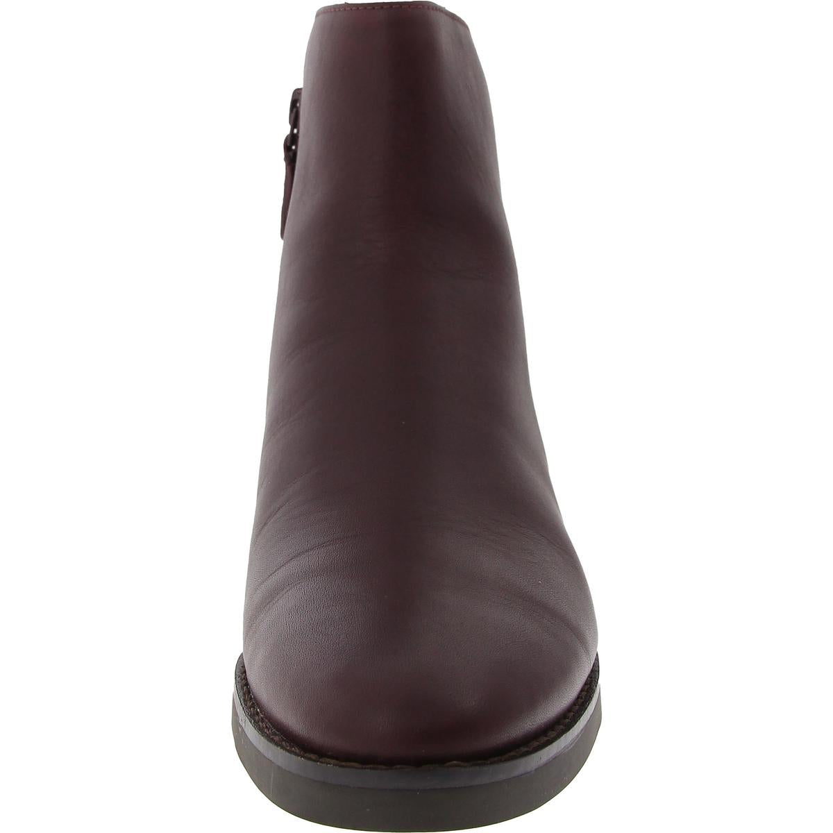 Womens Zipper Manmade Ankle Boots