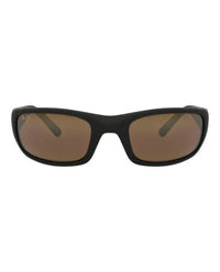 Maui Jim Maui Jim Unisex Shield/Wrap Black Black Bronze Fashion Designer Eyewear