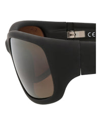 Maui Jim Maui Jim Unisex Shield/Wrap Black Black Bronze Fashion Designer Eyewear