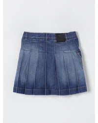 Givenchy Denim Pleated Skirt with Pockets Kids Blue