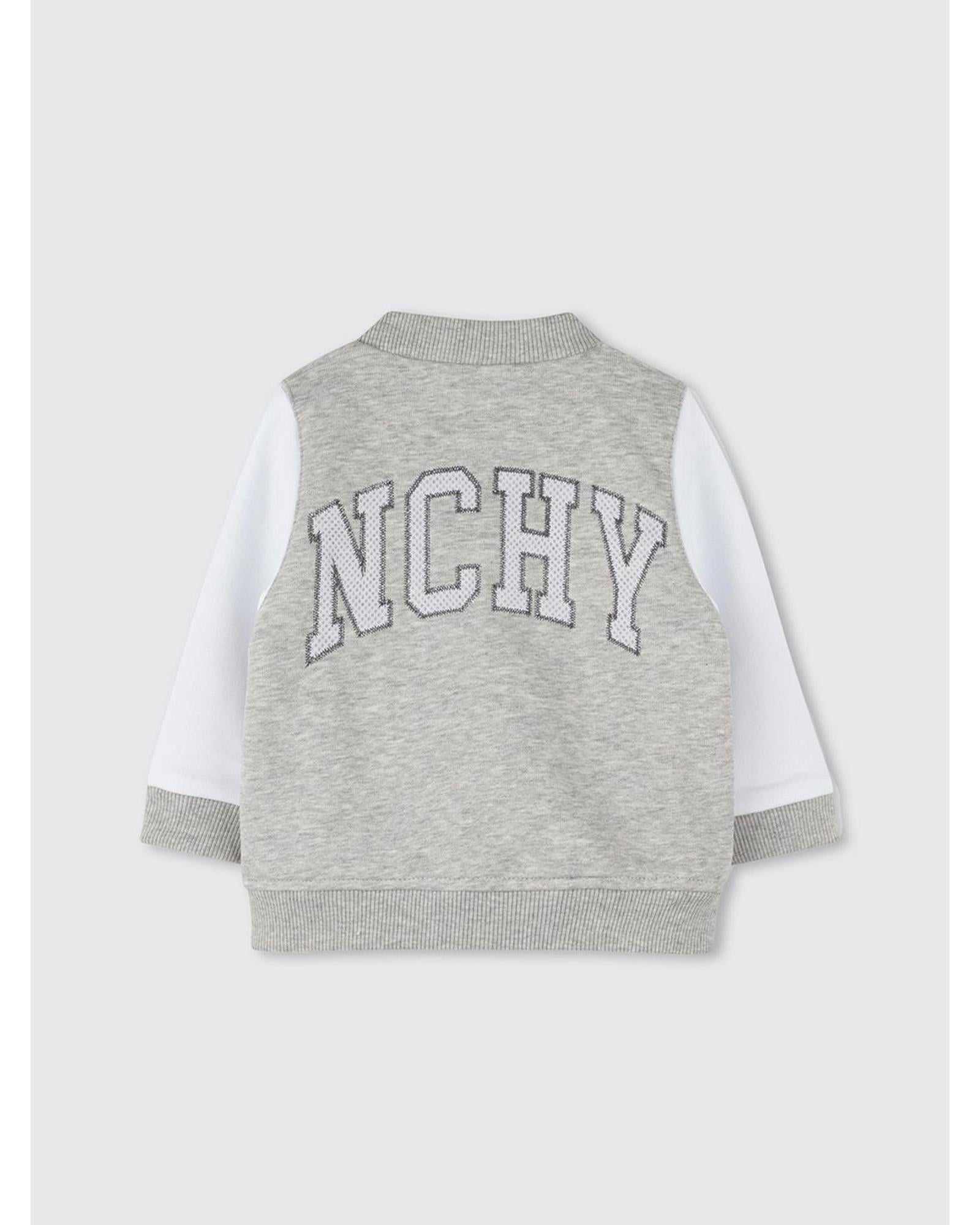 Givenchy Kids Varsity Jacket Letter Print Grey