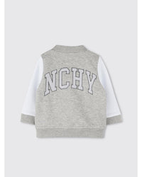 Givenchy Kids Varsity Jacket Letter Print Grey