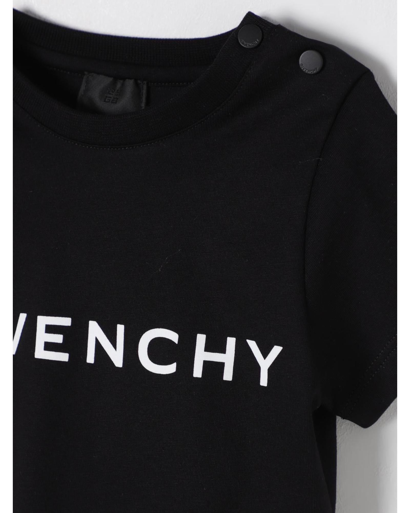 Givenchy Baby Logo Tee Kids Black T-Shirts