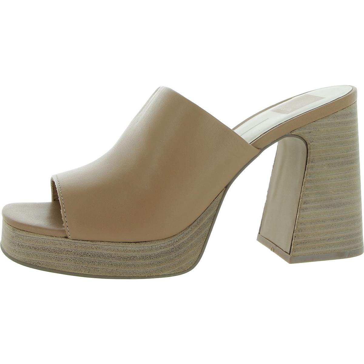 Womens Slip On Open Toe Mule Sandals