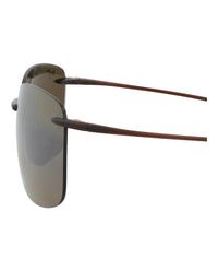 Maui Jim Maui Jim Unisex Square/Rectangle Rootbeer Rootbeer Bronze Fashion Designer Eyewear