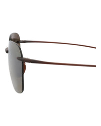 Maui Jim Unisex Square/Rectangle Rootbeer Rootbeer Bronze Fashion Designer Eyewear