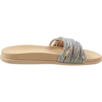 Womens Embellished Slide Sandals
