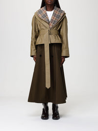 BURBERRY Burberry Women Cropped Cotton Jacket With Check Quilting