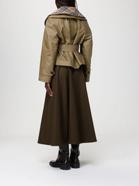 BURBERRY Burberry Women Cropped Cotton Jacket With Check Quilting