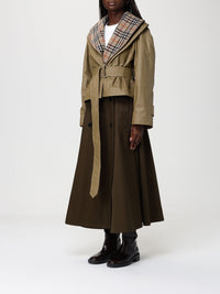 BURBERRY Burberry Women Cropped Cotton Jacket With Check Quilting