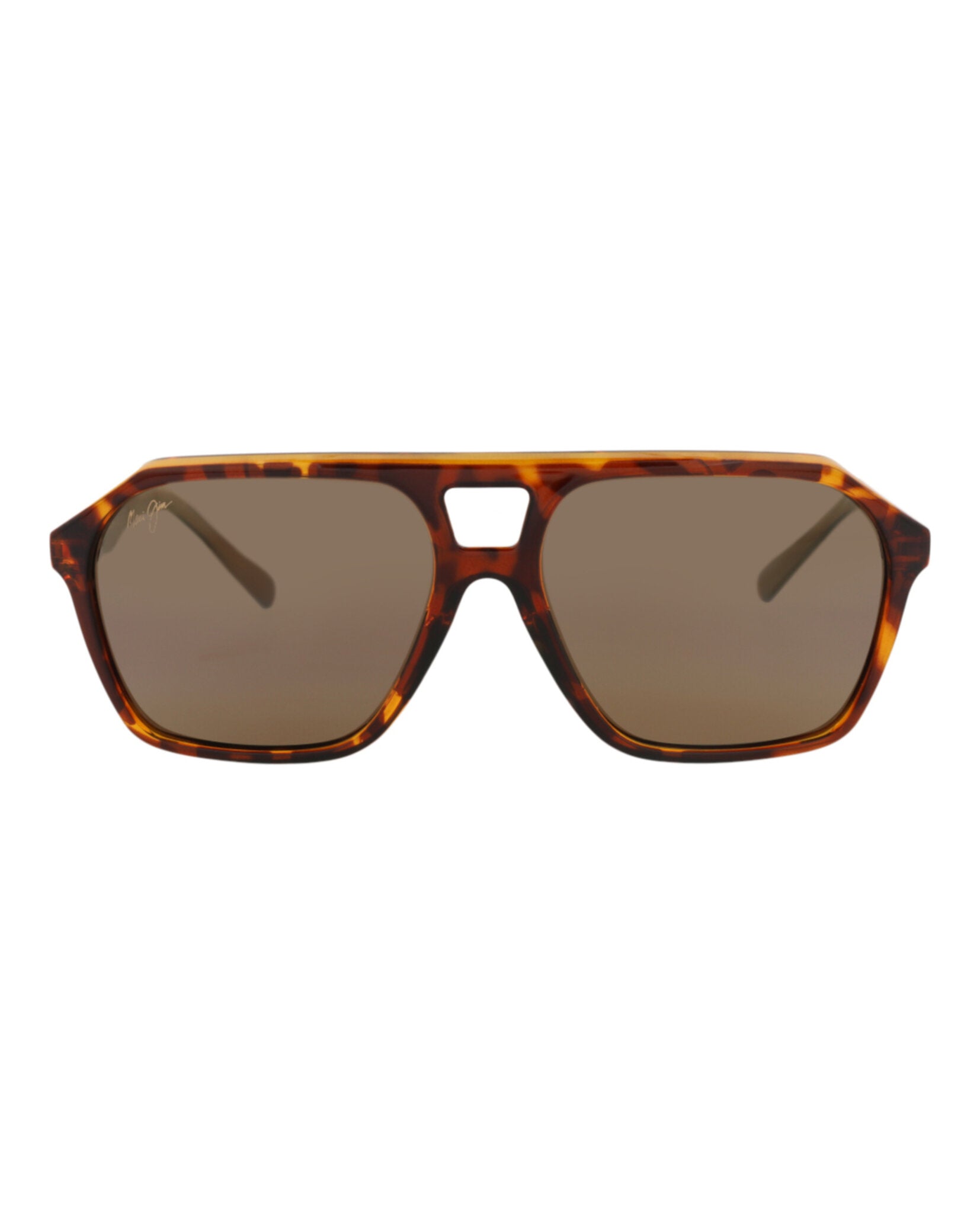 Maui Jim Maui Jim Mens Square/Rectangle Tortoise Tortoise Bronze Fashion Designer Eyewear