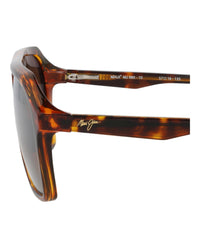 Maui Jim Maui Jim Mens Square/Rectangle Tortoise Tortoise Bronze Fashion Designer Eyewear