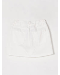 Moschino Denim Mini Skirt Teddy Bear Print Kids Blue