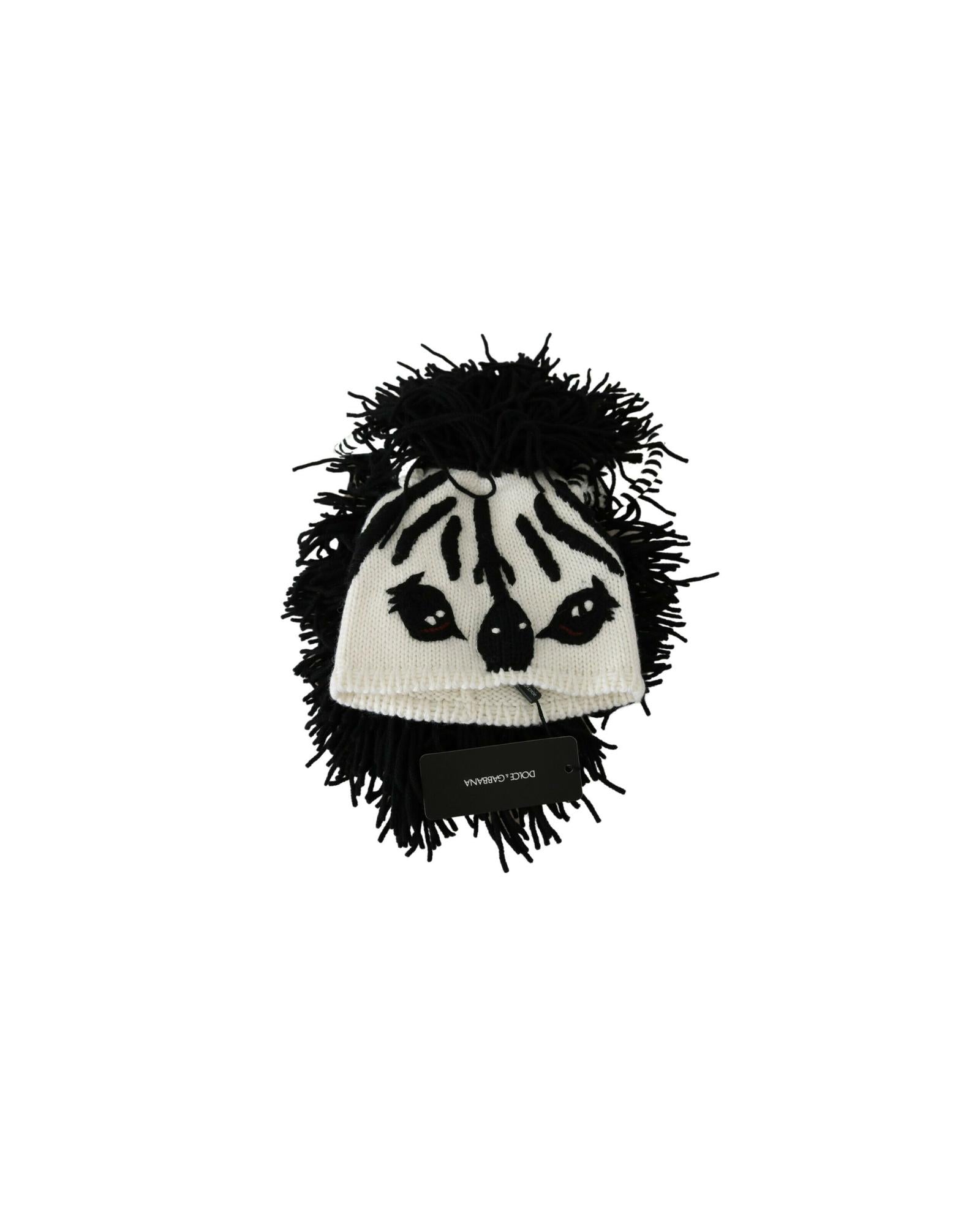 Dolce & Gabbana Zebra Knit Hat