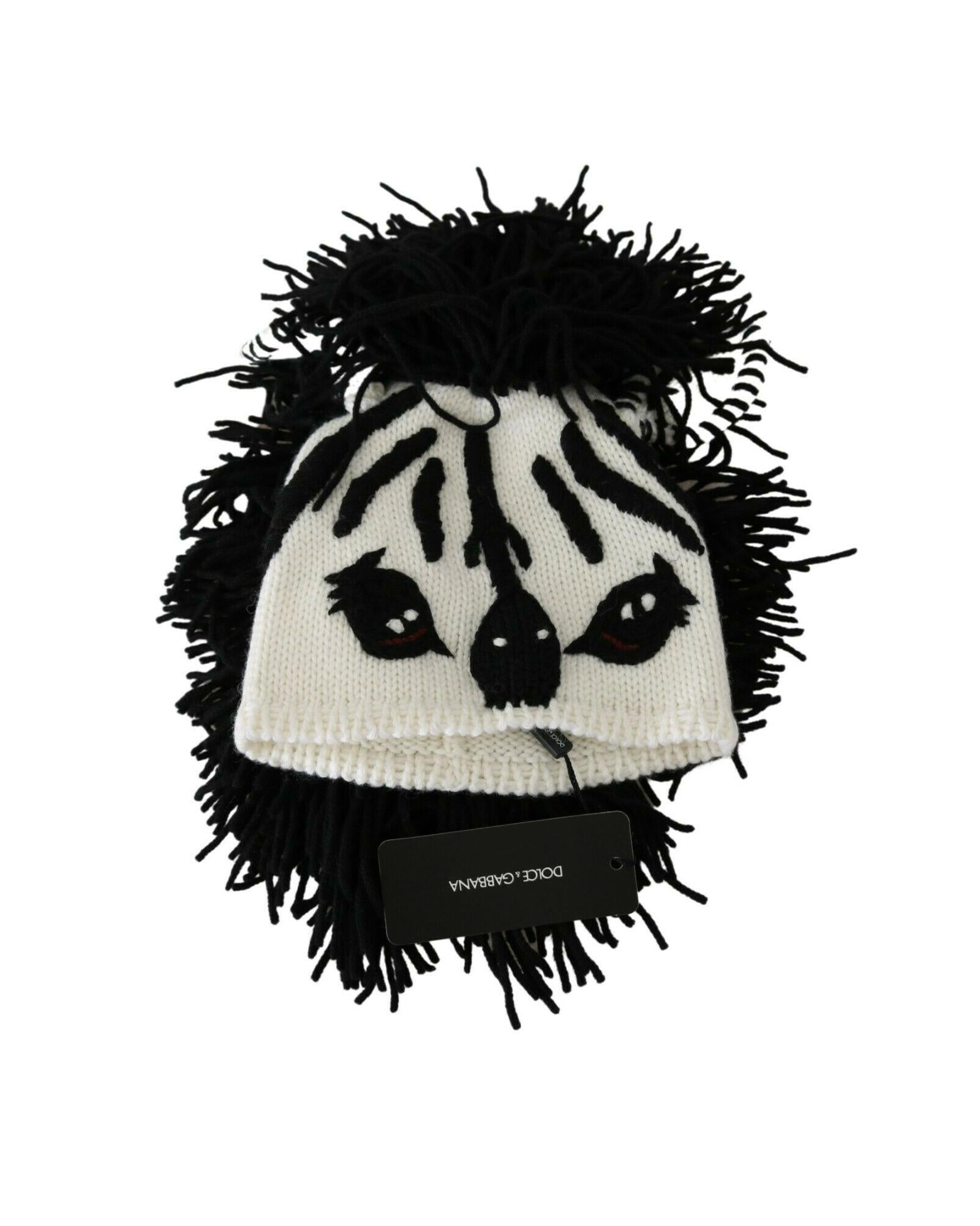 Dolce & Gabbana Zebra Knit Hat