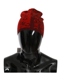 Costume National Beanie RedBurgundy One Size Red