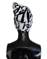 Dolce & Gabbana Abstract Print Beanie BlackWhite