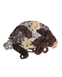 Dolce & Gabbana Crochet Flower Appliqu Hat Women Multicolor