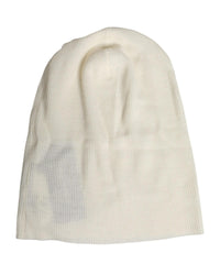 Dolce & Gabbana Cashmere Ribbed Beanie Men Beige Hats
