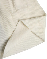 Dolce & Gabbana Cashmere Ribbed Beanie Men Beige Hats