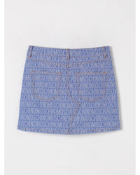 Moschino Logo Denim Mini Skirt Kids