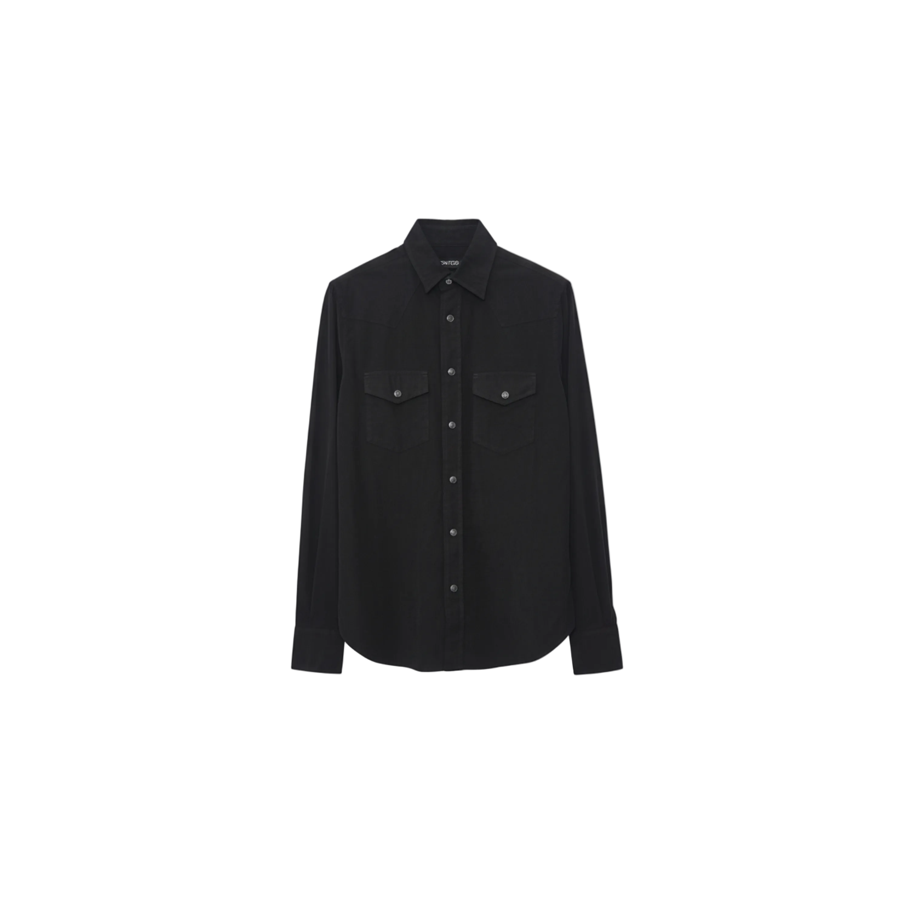 Tom Ford Corduroy Western Shirt with Snap Buttons