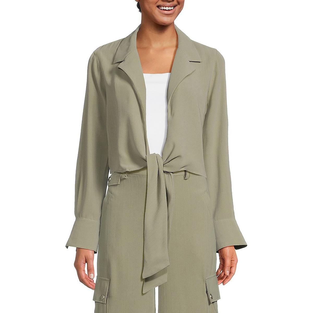Womens Solid Polyester Blouse