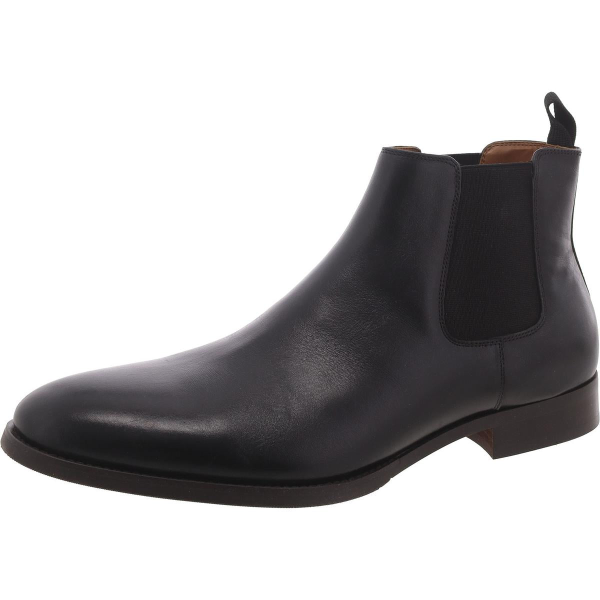 Agate Mens Leather Ankle Chelsea Boots