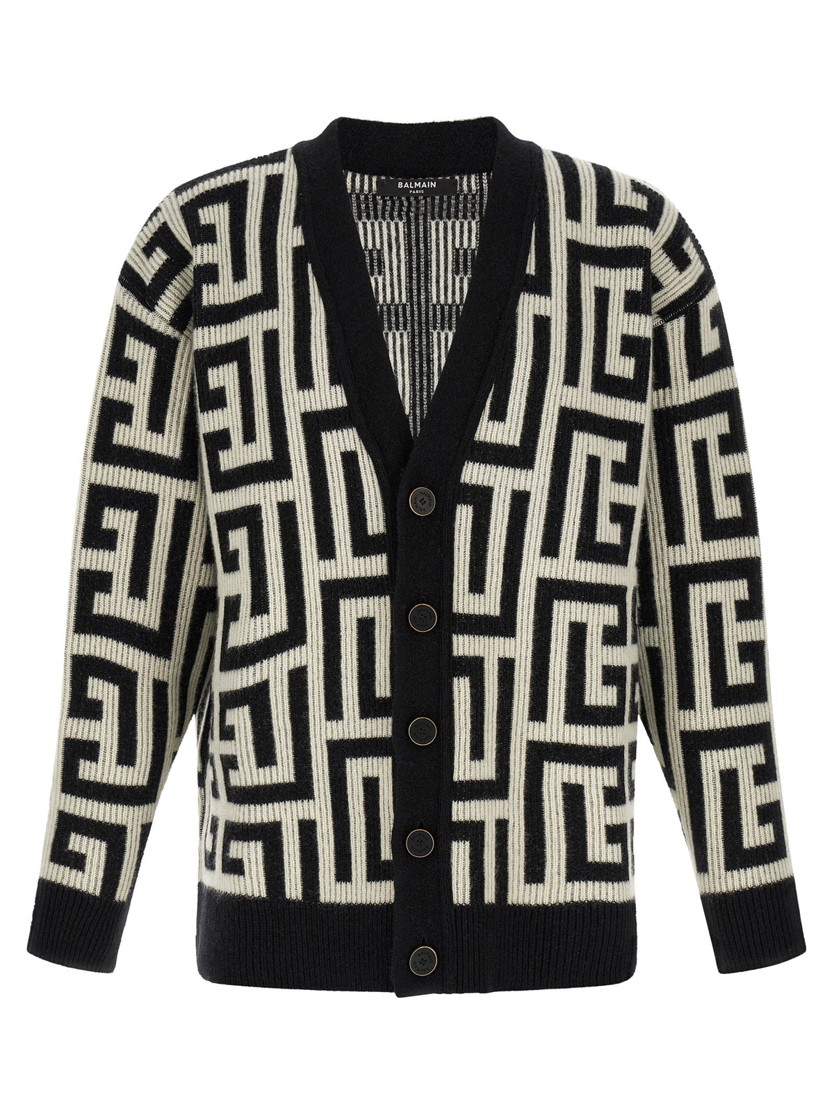 BALMAIN Balmain Men Monogram Macro Cardigan