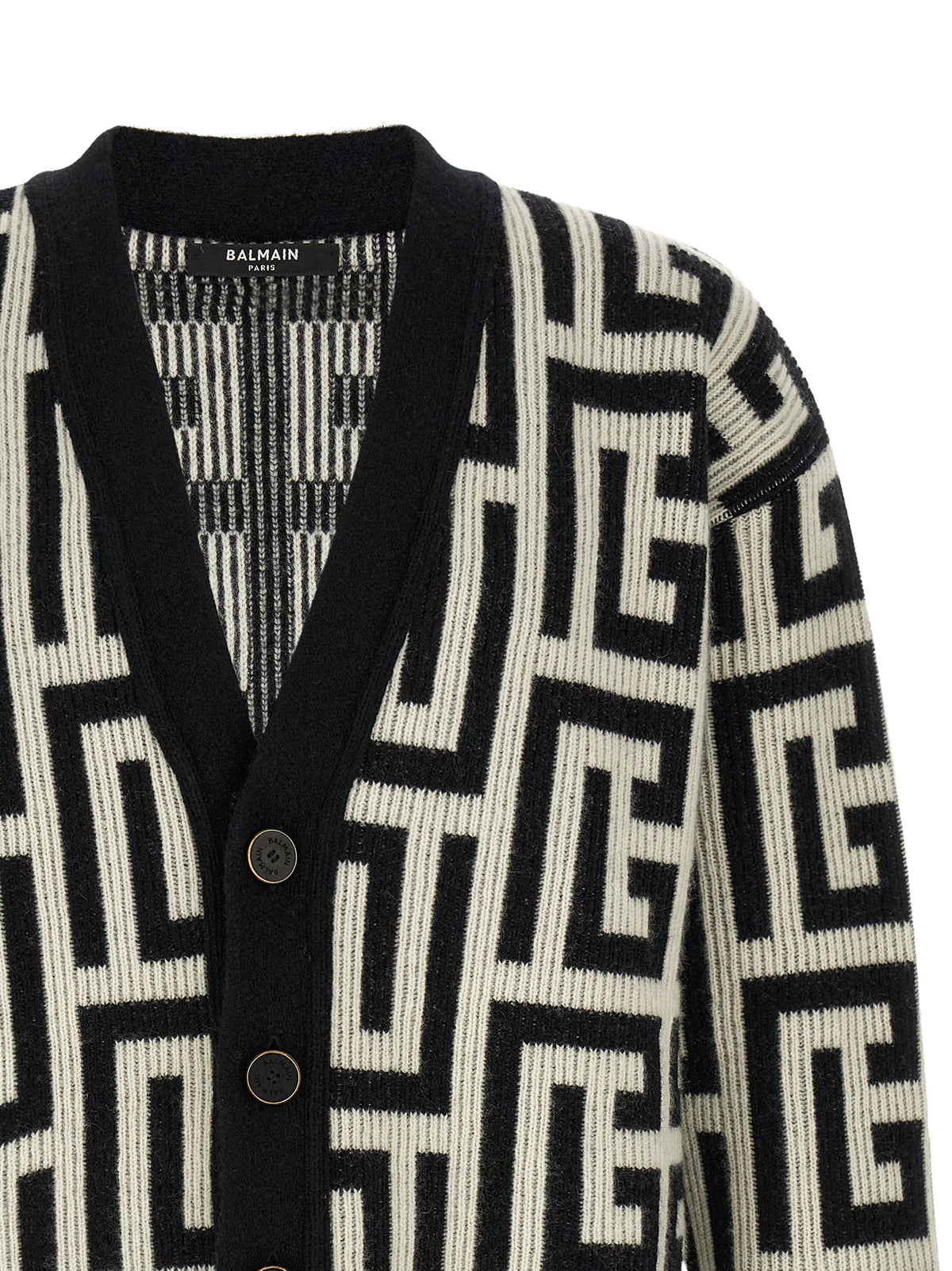 BALMAIN Balmain Men Monogram Macro Cardigan