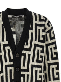 BALMAIN Balmain Men Monogram Macro Cardigan