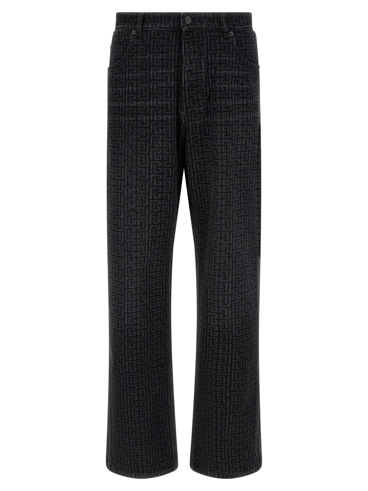 BALMAIN Balmain Men Monogram Pattern Jeans