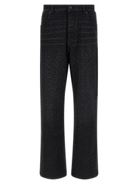 BALMAIN Balmain Men Monogram Pattern Jeans