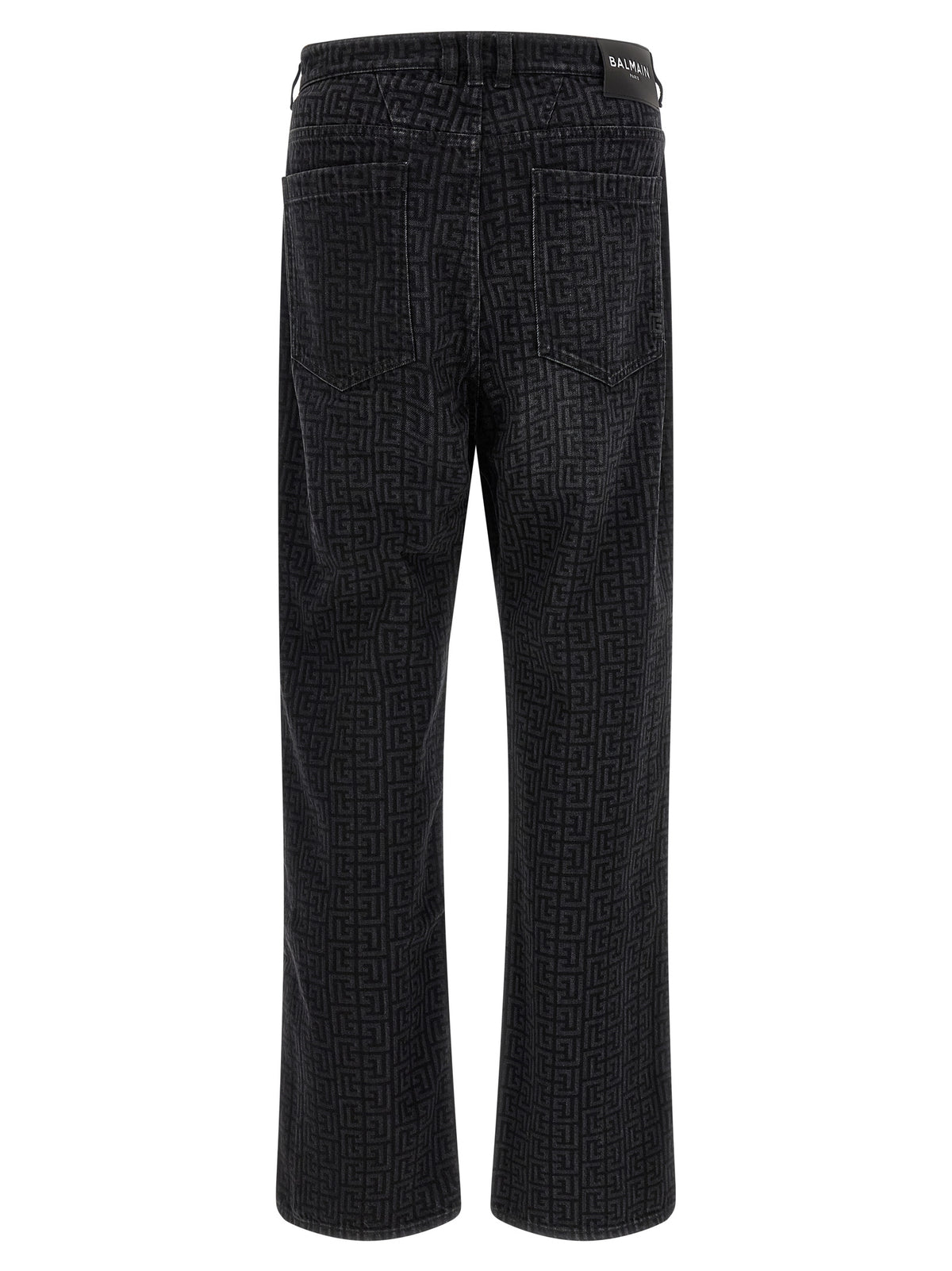 BALMAIN Balmain Men Monogram Pattern Jeans
