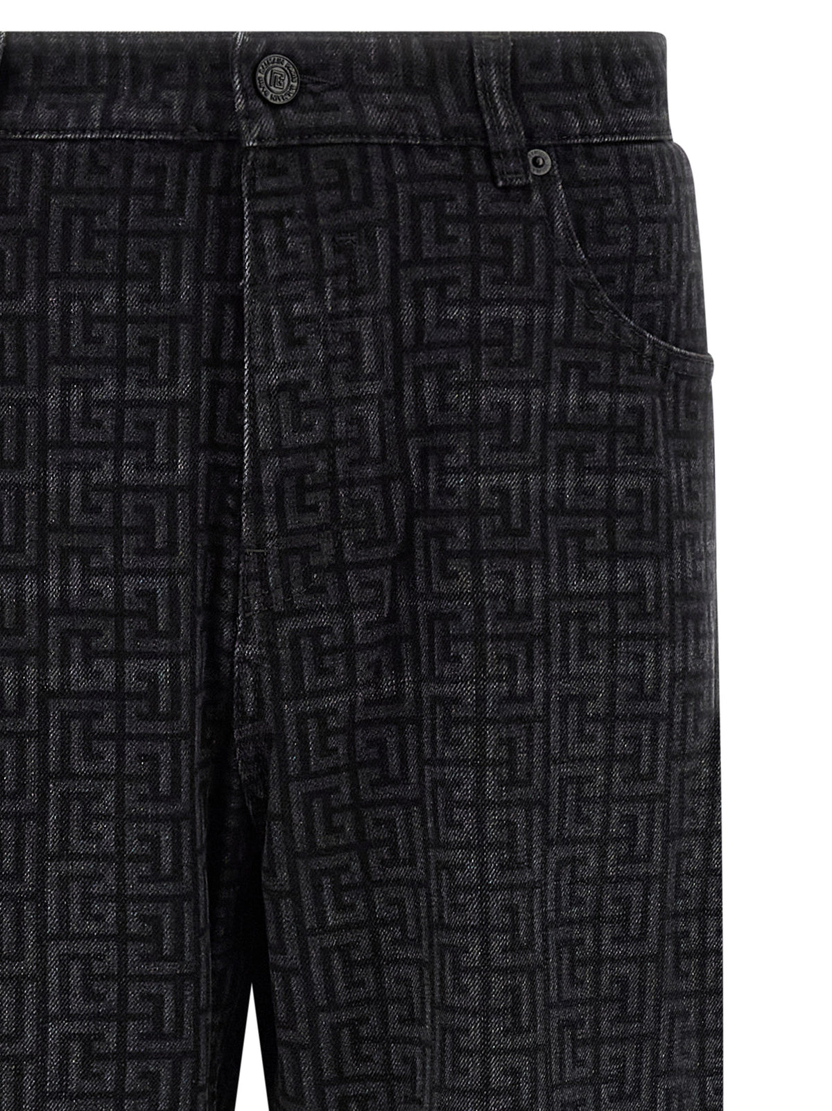 BALMAIN Balmain Men Monogram Pattern Jeans