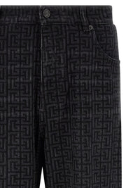 BALMAIN Balmain Men Monogram Pattern Jeans