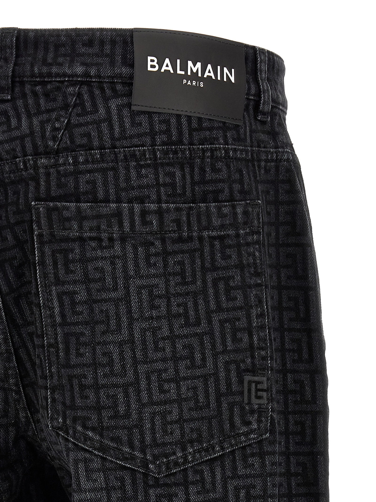 BALMAIN Balmain Men Monogram Pattern Jeans