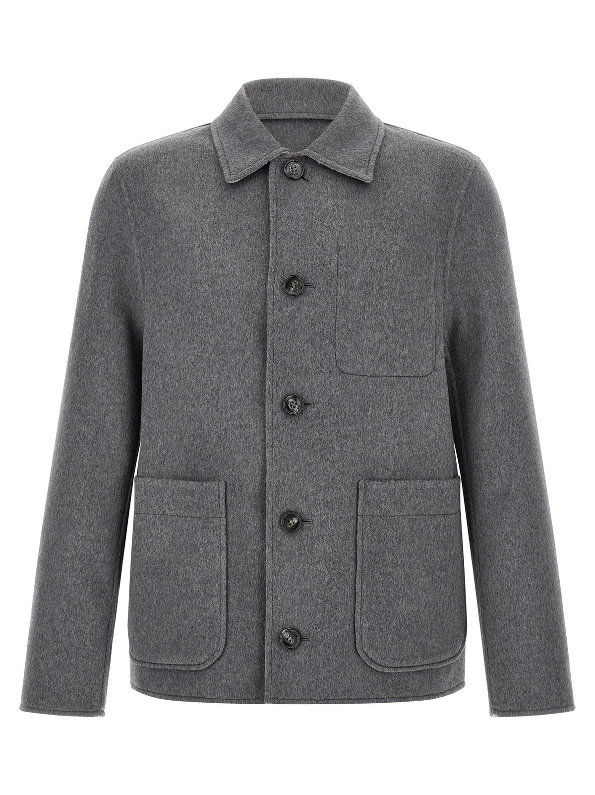Ami Paris Men Grey Boule Jacket