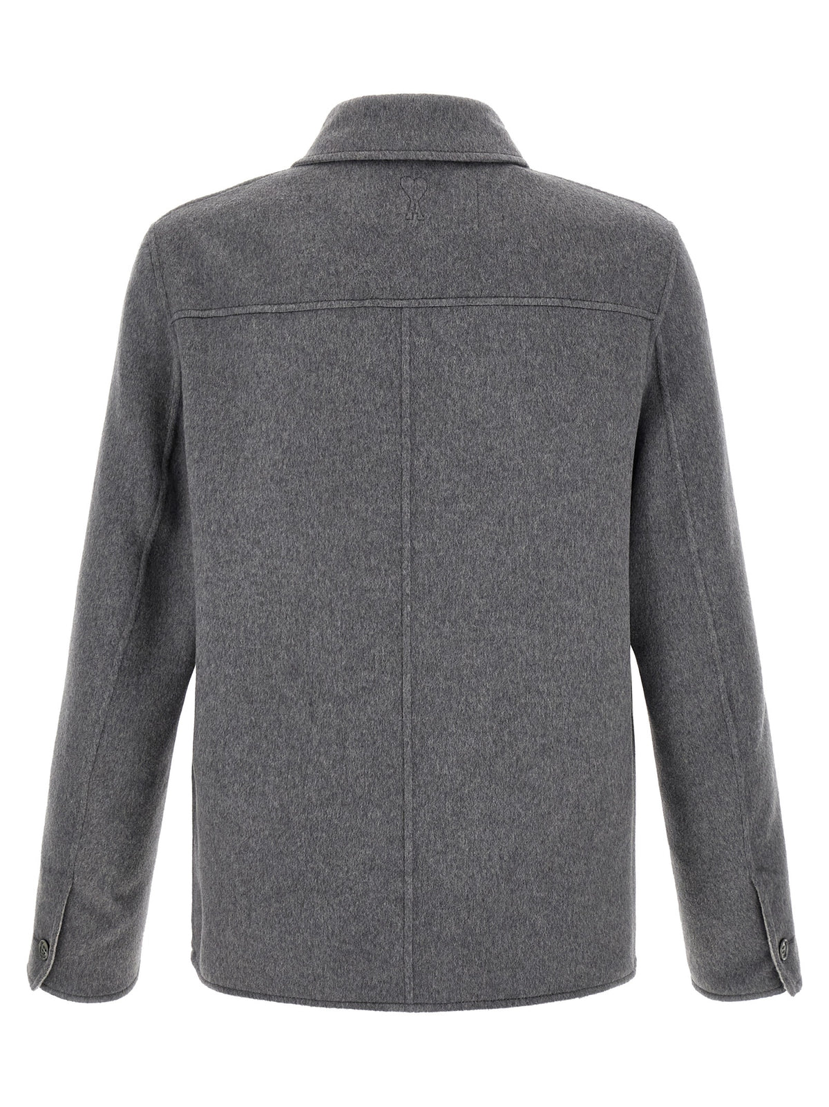 Ami Paris Men Grey Boule Jacket