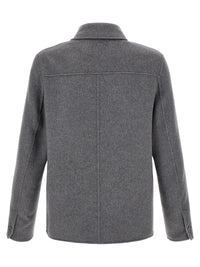 Ami Paris Men Grey Boule Jacket