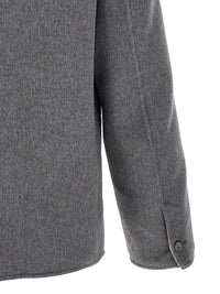 Ami Paris Men Grey Boule Jacket