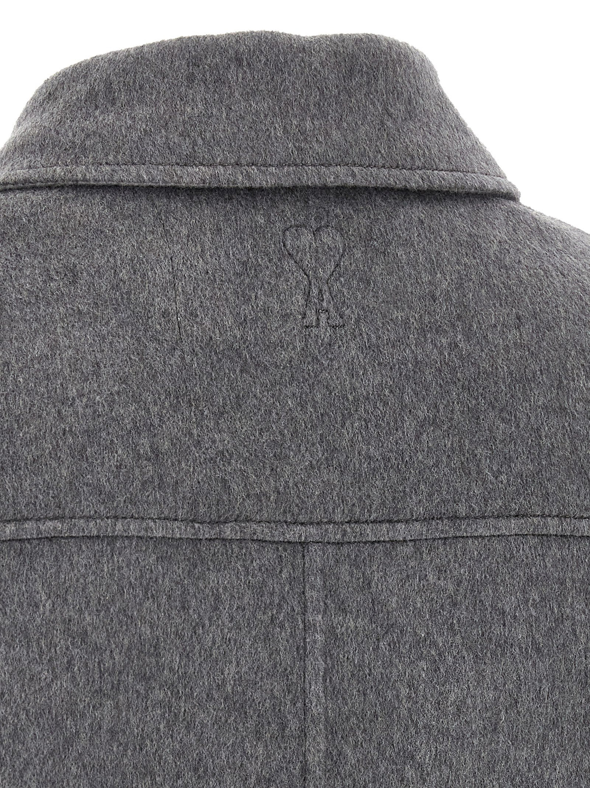 Ami Paris Men Grey Boule Jacket