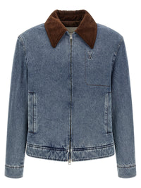 AMI PARIS Ami Paris Men 'Ami De Cœur' Denim Jacket