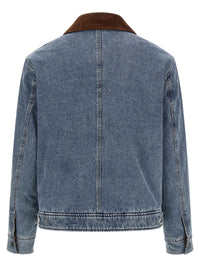 AMI PARIS Ami Paris Men 'Ami De Cœur' Denim Jacket