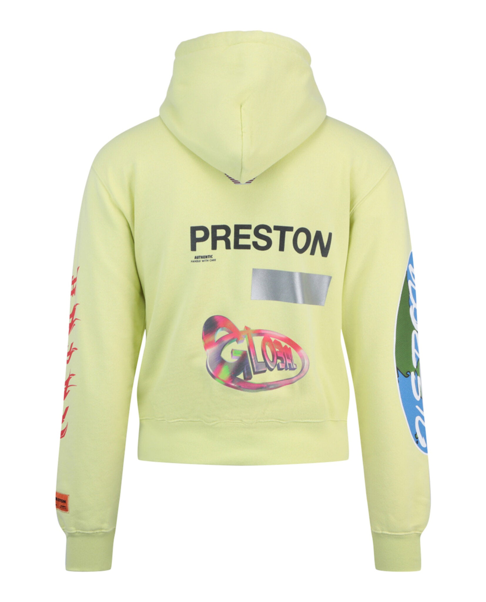 Heron Preston Mens Global Collage Hoodie