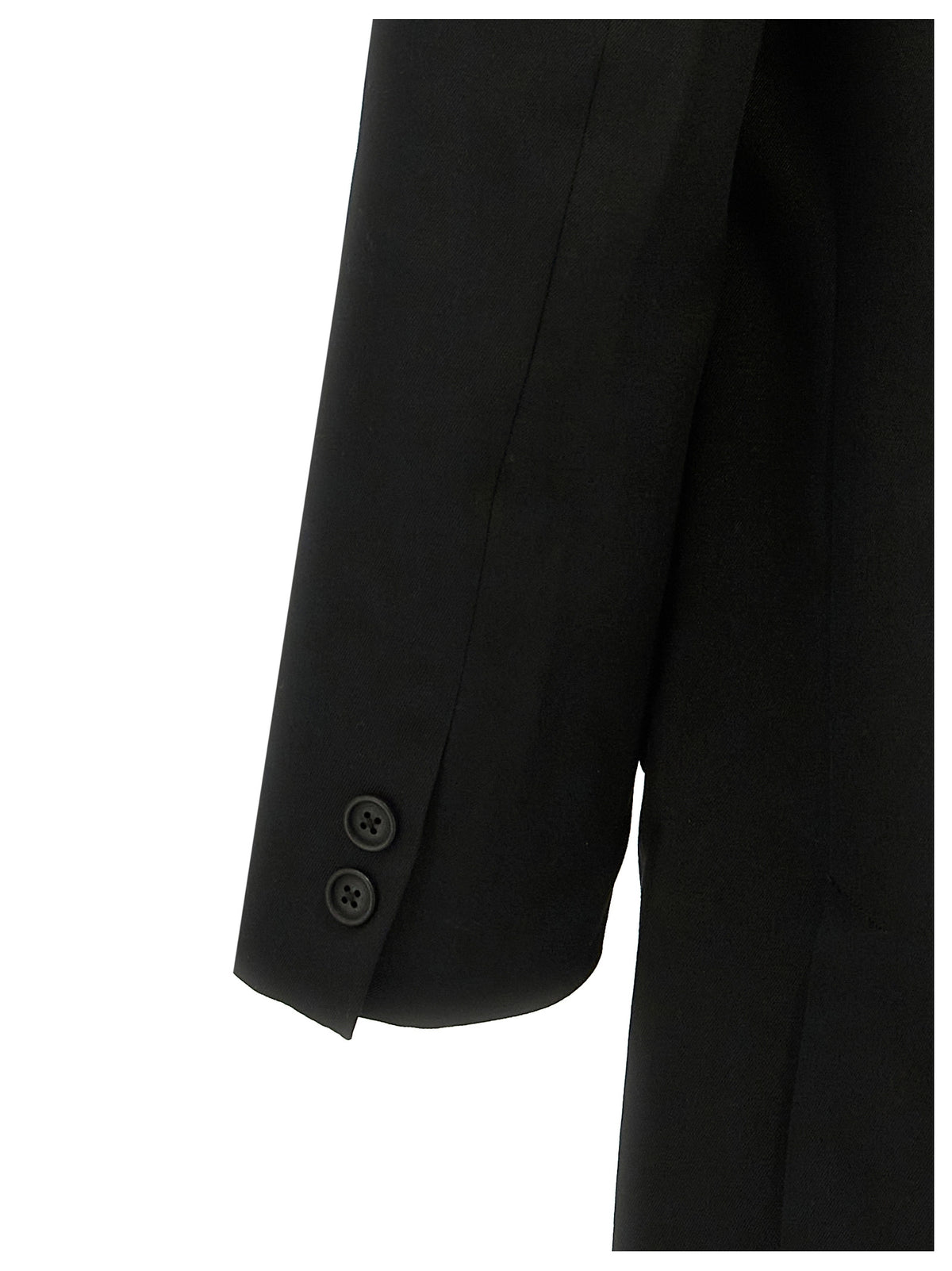 Yohji Yamamoto Men Single-Breasted Blazer With Strap Detail