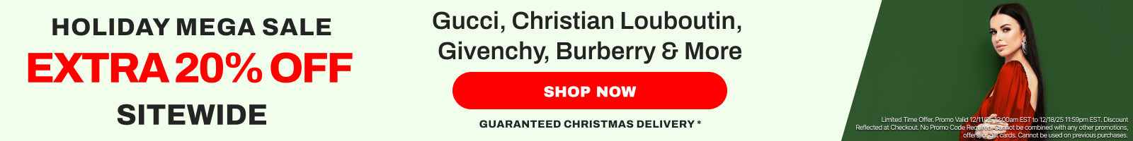 holiday mega sale 20 percent off